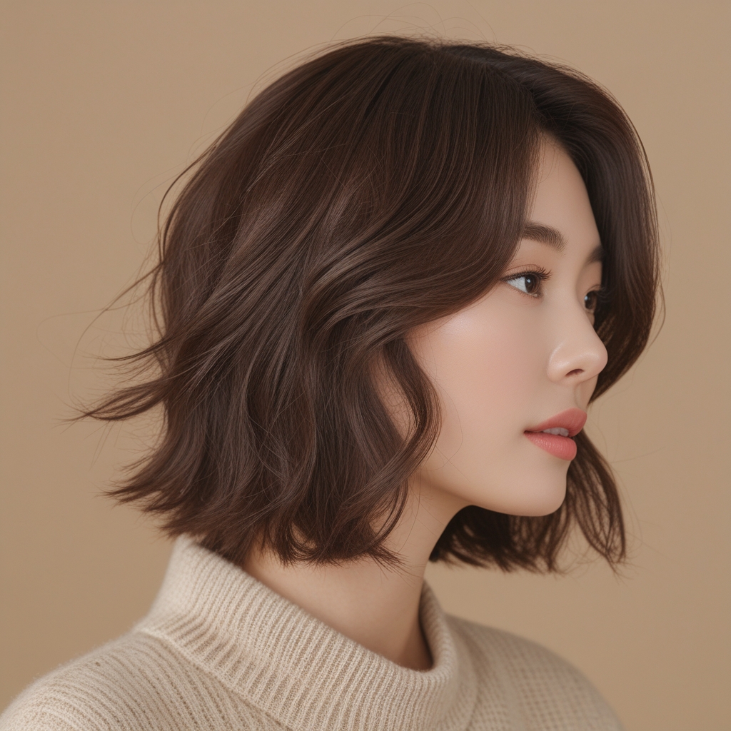 레이어드 컷 스타일
